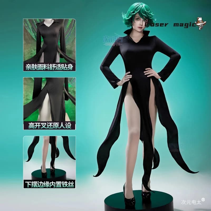 Anime ONE PUNCH-MAN Tatsumaki Cosplay Costume Uniform Halloween Carnival Party Christmas Play Role Clothes Clothing