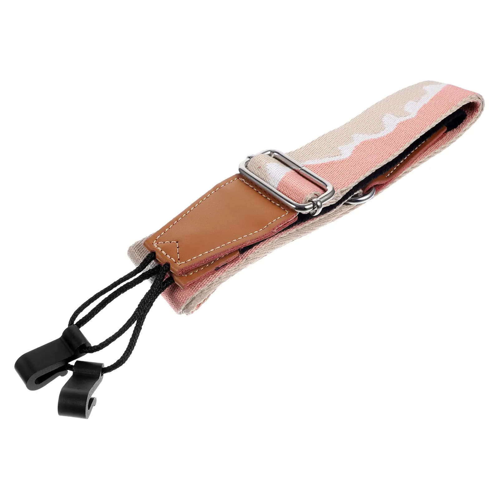 Tracolla per ukulele Tracolla regolabile per chitarra Misto nylon cotone ABS Design elegante e confortevole Riduce l'affaticamento Ideale per principianti