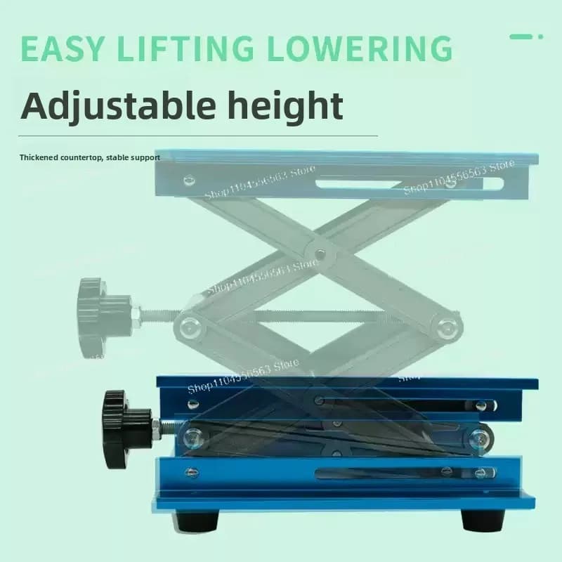 6 Inch Aluminum Scissor Lab Jack Lifting Platform Stand 150x150x250mm Laboratory Support Rack