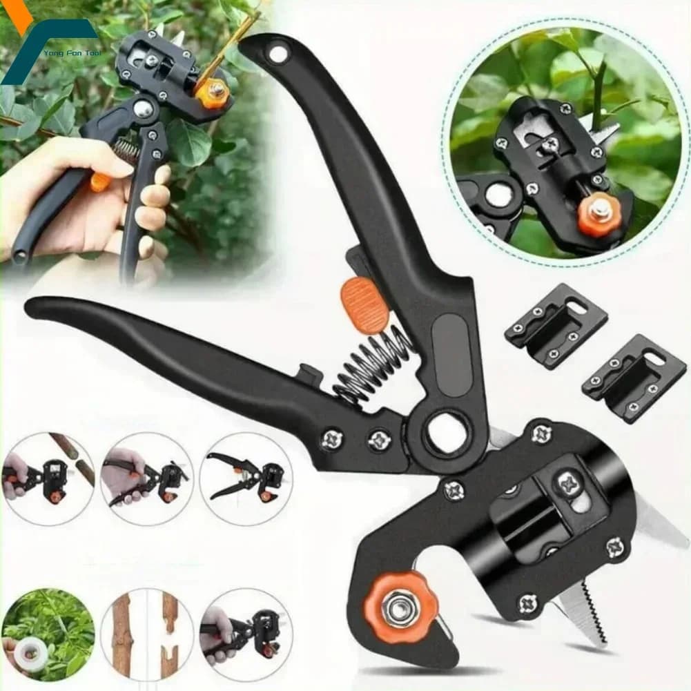 2 in 1 garden grafting agriculture multifunctional pruning shears fruit tree plant branch screw cutting tool kit garden