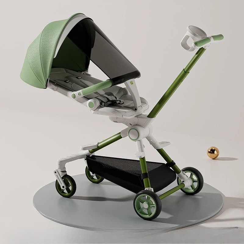 Passeggino leggero e reclinabile: pieghevole con una sola mano, sedile reversibile, marsupio adatto ai viaggi con baldacchino UPF e approvazione cabina FAA