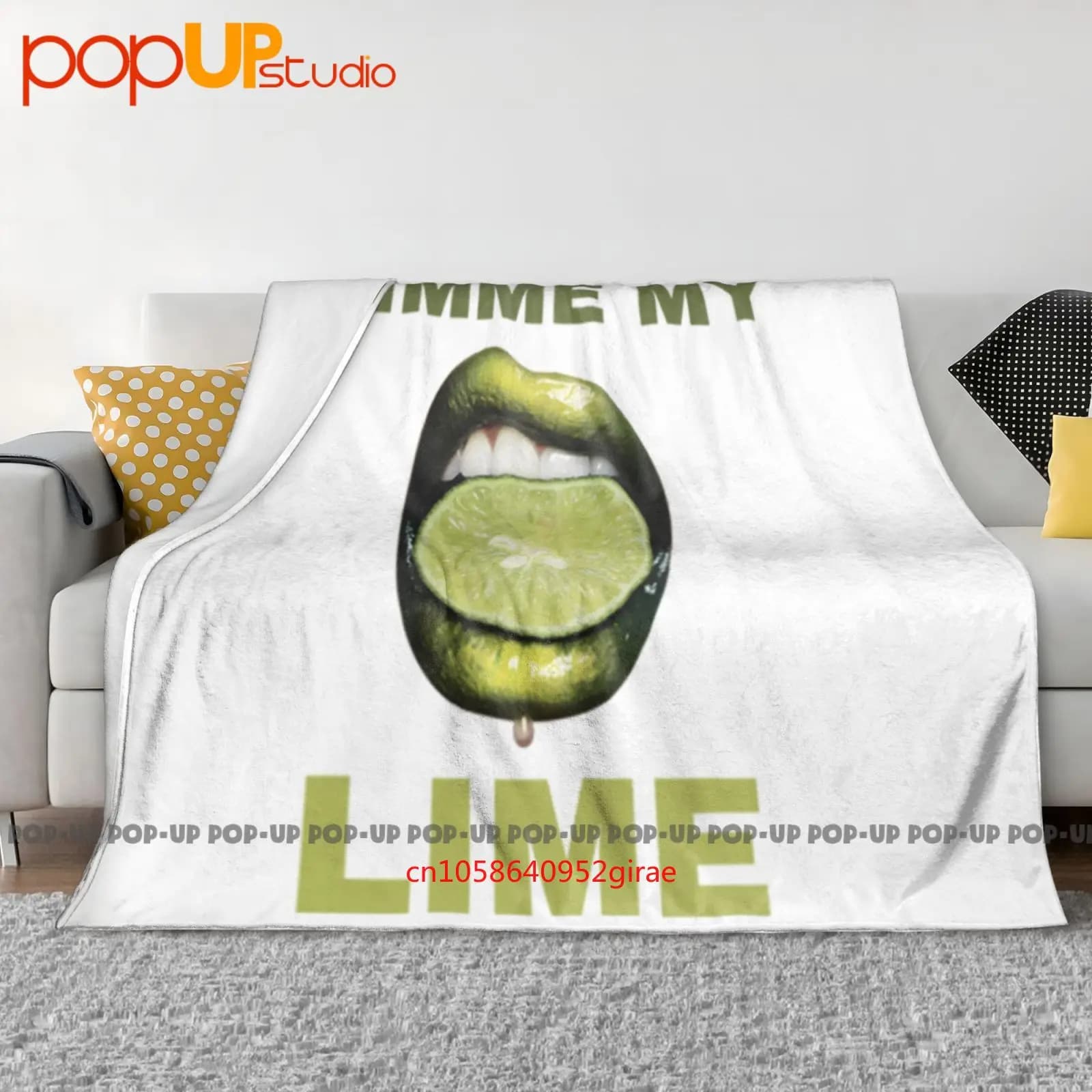 Gimme My Lime Funny Lips Niche Meme Coperta ultra morbida Trapunta Copridivano invernale Copriletto