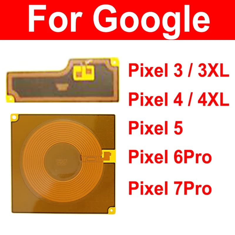Per Google Pixel 3 4 3XL 4XL 5 6 Pro 7 Pro NFC Sensore di ricarica wireless Bobina NFC Carica wireless Bobina di induzione Sostituzione