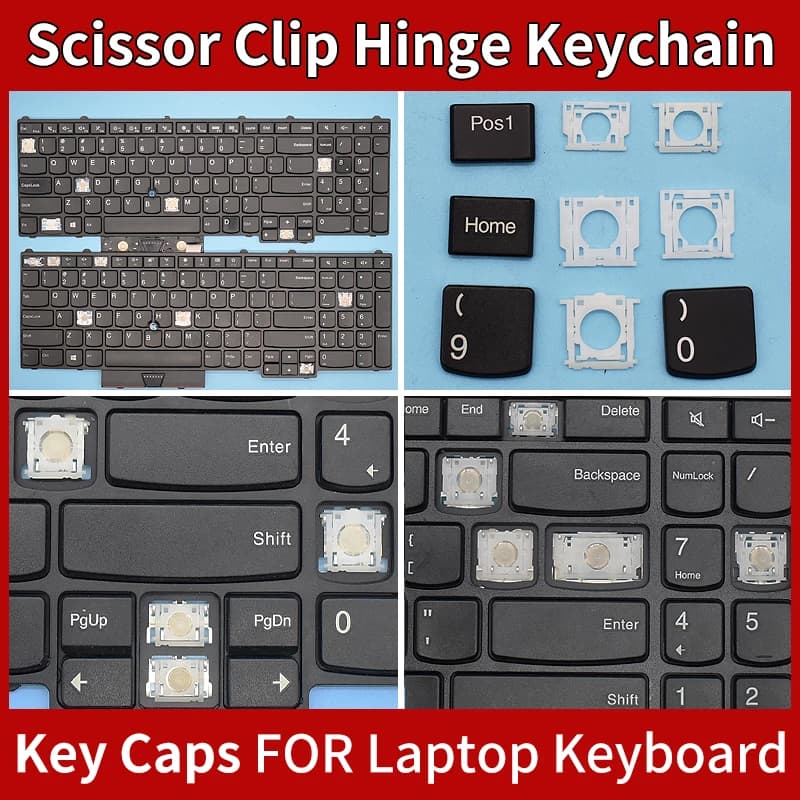 Sostituzione Keycaps cerniera a Clip a forbice per Lenovo ThinkPad P50 P51 tastiera retroilluminata P70 P71 portachiavi tastiera