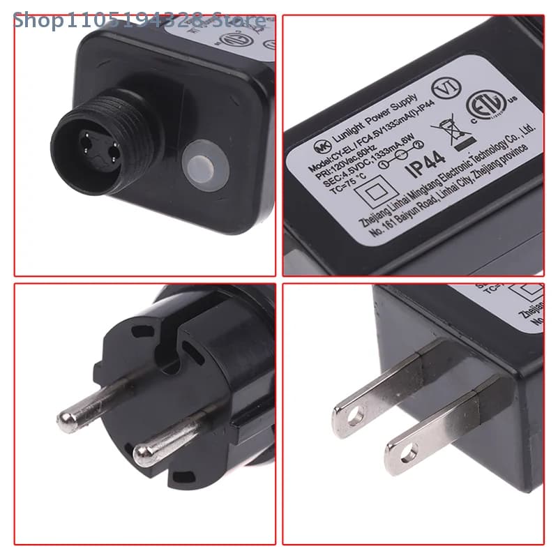 [YA] Spina UE/USA 5VDC 6W 8 Funzionale SELV Lampada LED Driver Interruttore Adattatore IP44 Illuminazione Laser Impermeabile Europa Alimentazione