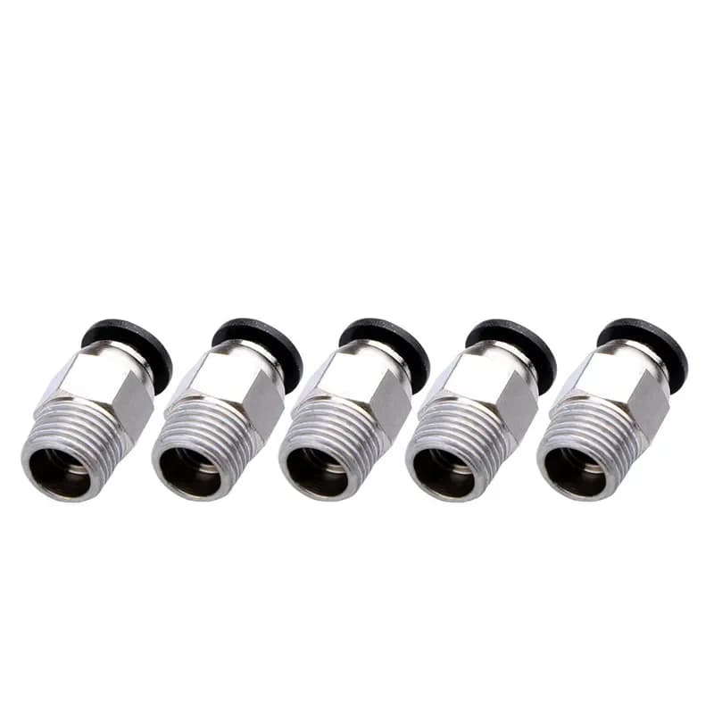 10Pcs/Lot PC4-M6 PC4-01 Quick Pneumatic Fitting Bowden Coupler 3D Printer Extruder Connector For 1.75mm 3mm PTFE Tube Air Push I