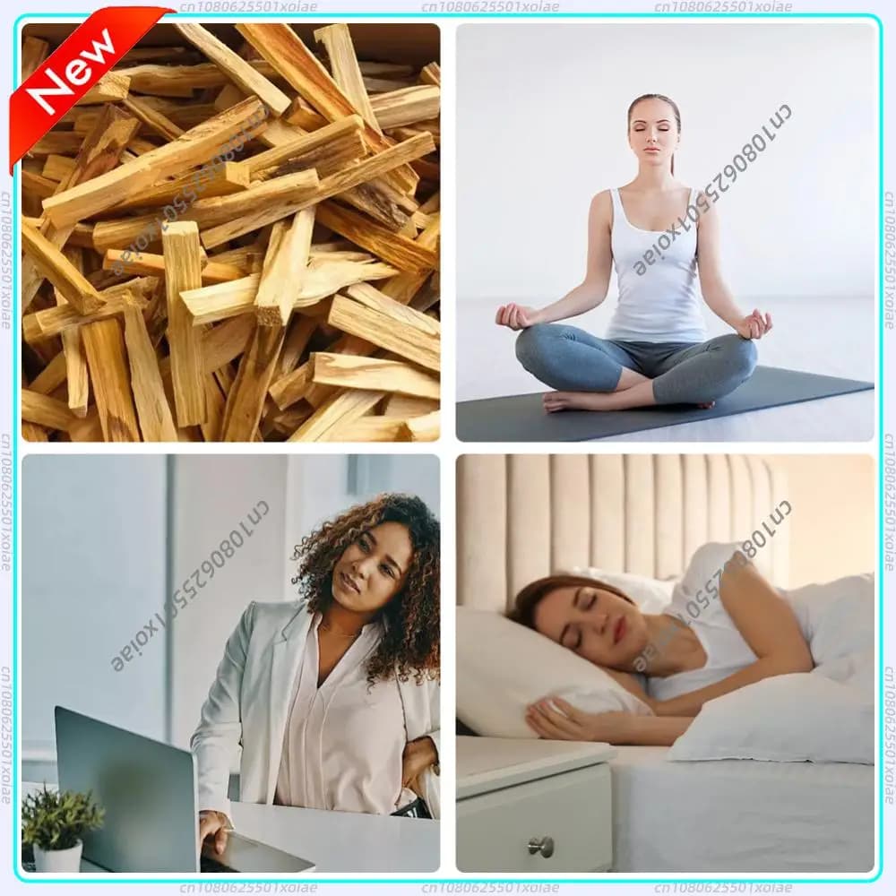 5-20 Pezzi Bastoncini di Incenso Naturale Palo Santo, Bastoncini in Legno per Purificazione Interna, Yoga, Guarigione, Aromaterapia, Strisce di Legno da Bruciare