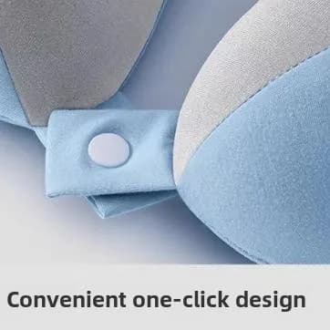 Cuscino da Viaggio a U in Memory Foam, Cuscino per Dormire Portatile, Supporto per il Collo per Aereo, Regolabile in Altezza, Traspirante
