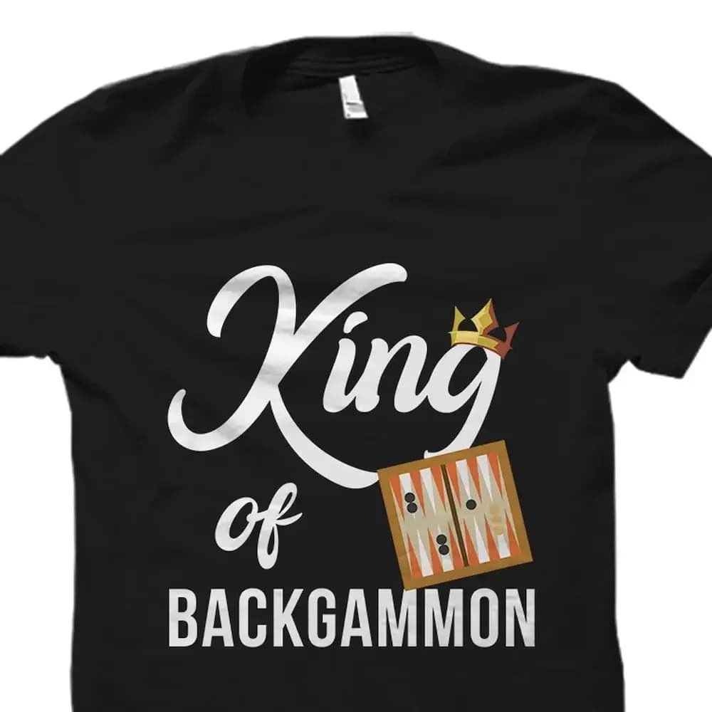 Backgammon King T Shirt Amante Giocatore Os2742
