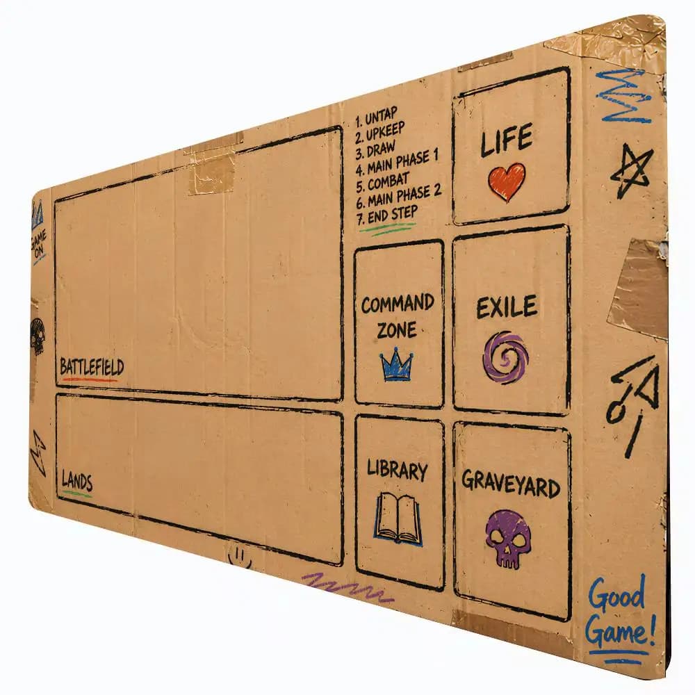 Cardboard Style Magic Card Battle Mat 35X60CM MTG Playmat Anti-slip Base Mouse Pad Gathering Gaming Mats Board Game Mat for TCG