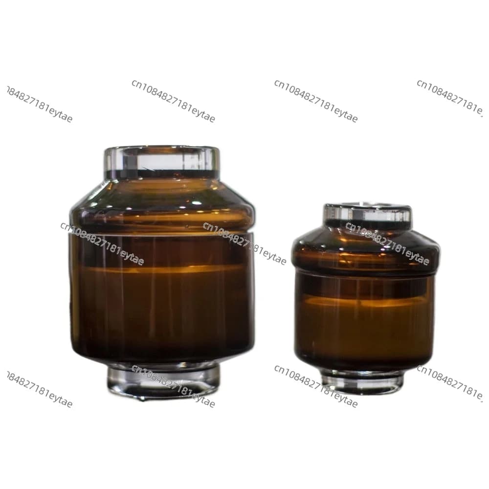 Modern Minimalist Brown Glass Scented Candle Decor Diffuser for Showroom Hotel Villa Bathroom