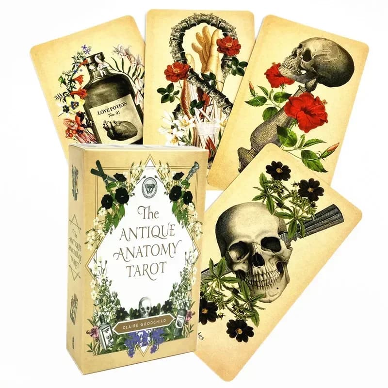 Il mazzo di tarocchi dell'antica antica Divinazione inglese completa Carte Oracle Guida PDF Gioco da tavolo