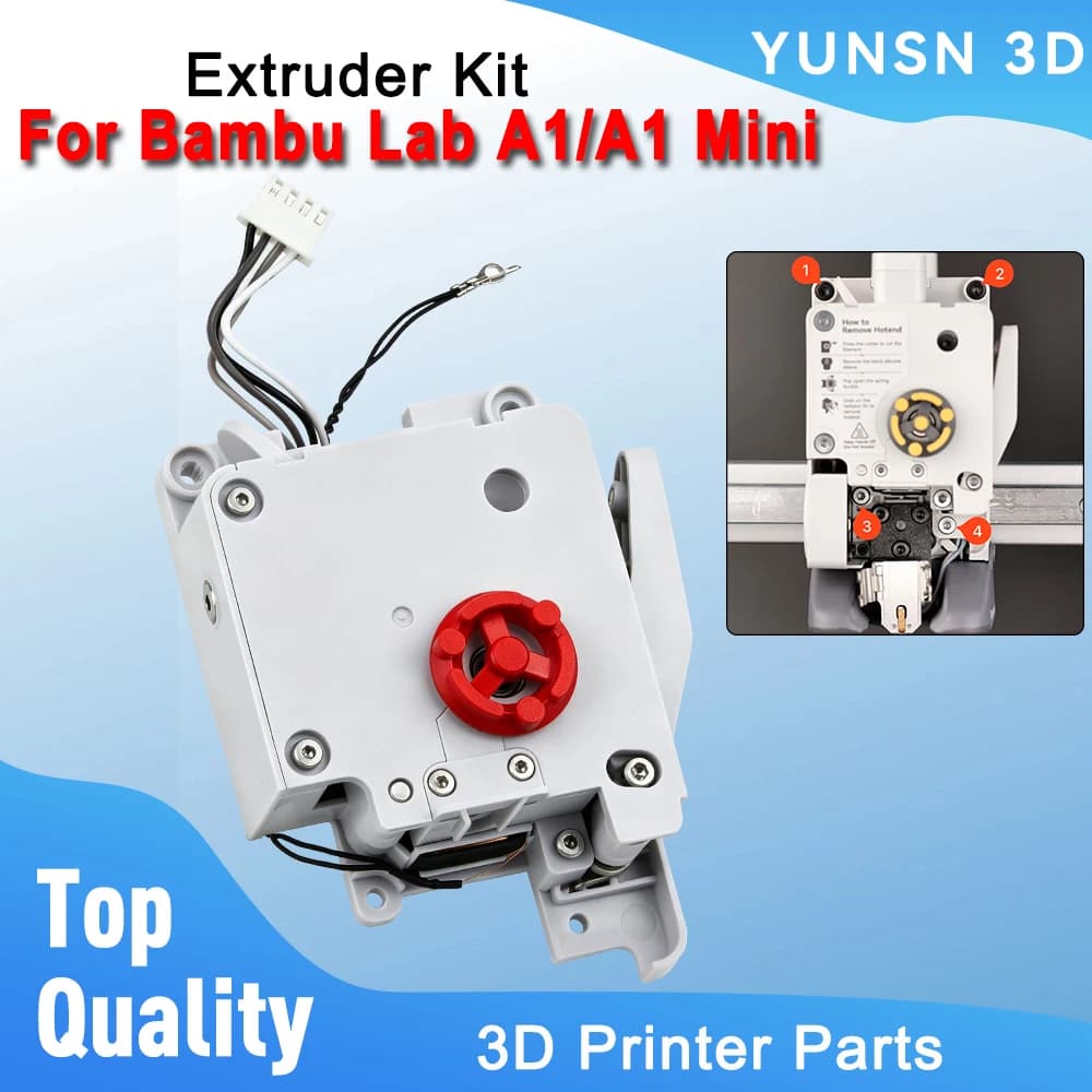 Extruder Kit For Bambu Lab A1/A1 Mini Hardened Steel Extrusion Gear Component Assembly For Bamoo A1 3D Printer Replacement Parts