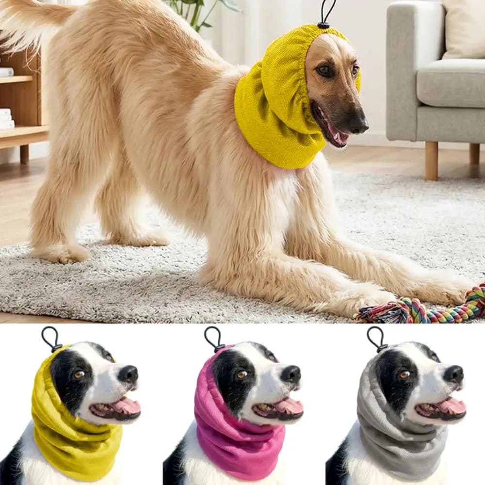 Copricapo Rinfrescante per Cani in Rete Elastica, Asciugatura Rapida, Lavabile, Collare Rinfrescante Regolabile e Traspirante per Cani, Stagione Estiva