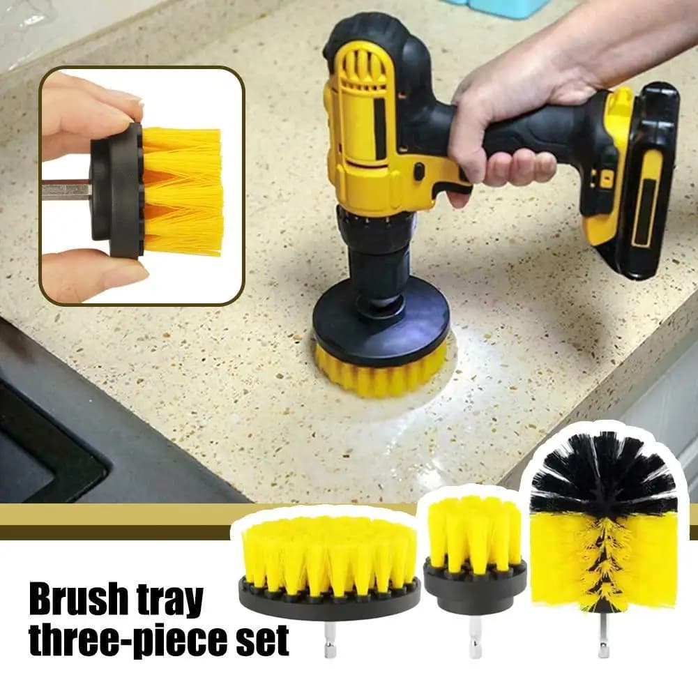 Drill Brush Attachment Set Power Scrubber Cleaning Kit Professional Car Interior Detailing Cleaning Brushes Tool Kit