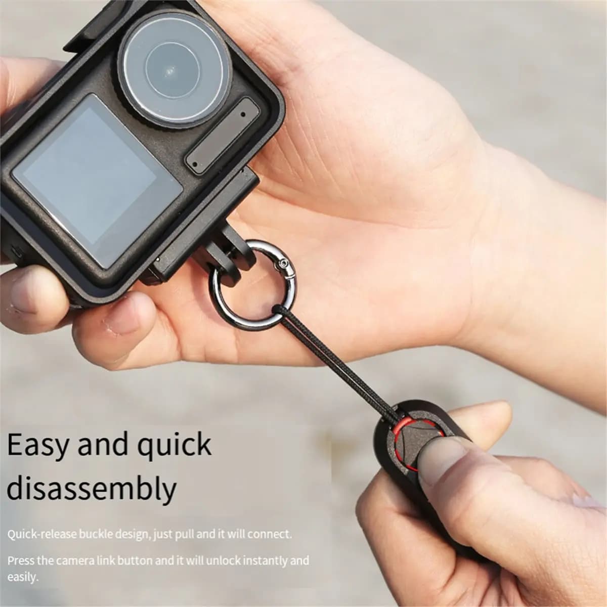 (BOFF) Cinturino da Polso in Pelle Anti-Smarrimento per Action Cam, Fotocamere Portatili, Mirrorless e Accessori Fotografici, ecc.