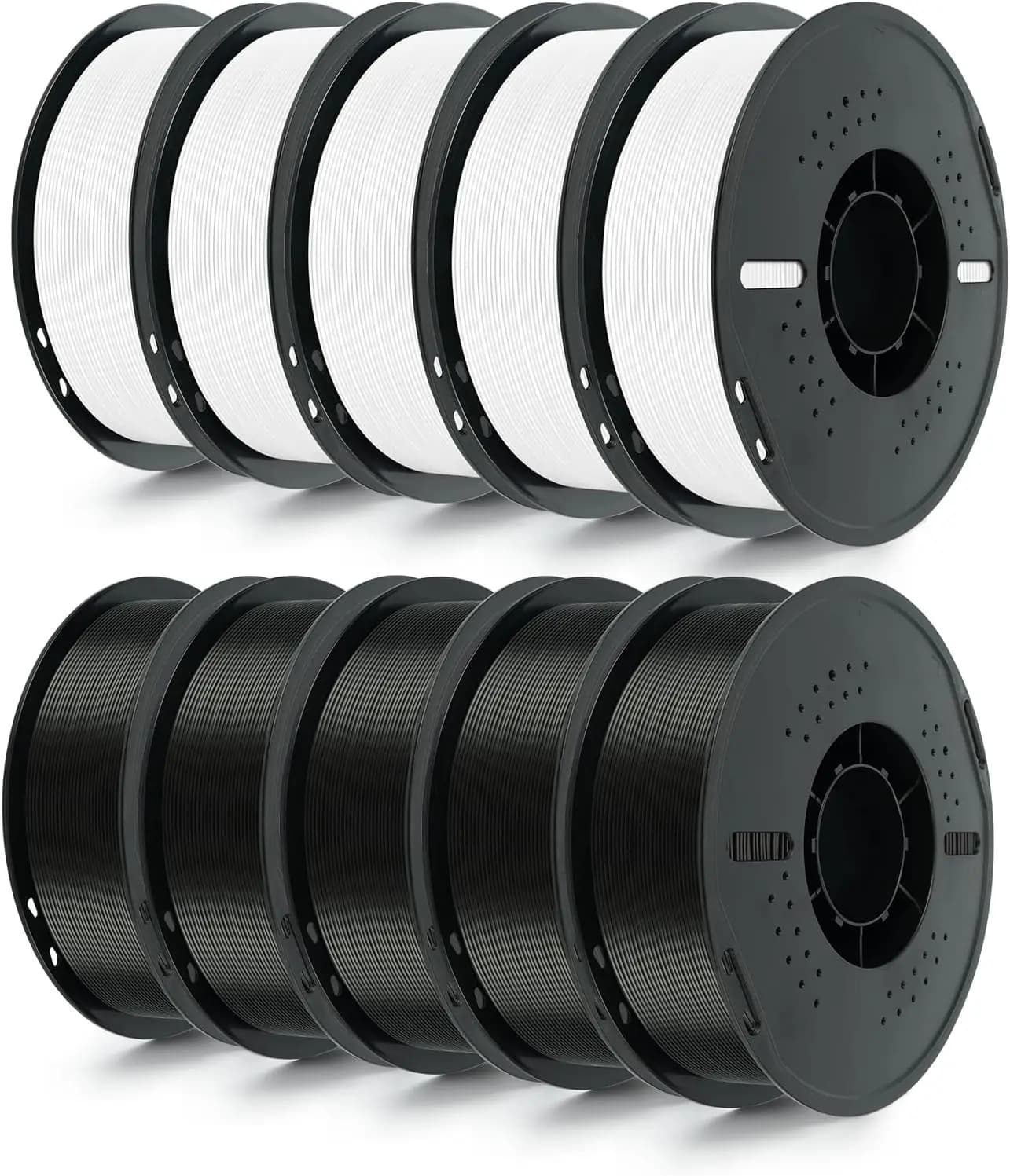 10KG PLA Filament 1.75mm 3D Printer Filament Pla Filament Dimensional Accuracy +/- 0.02mm, Fit Most FDM Printer, 1KG X 10 Spools