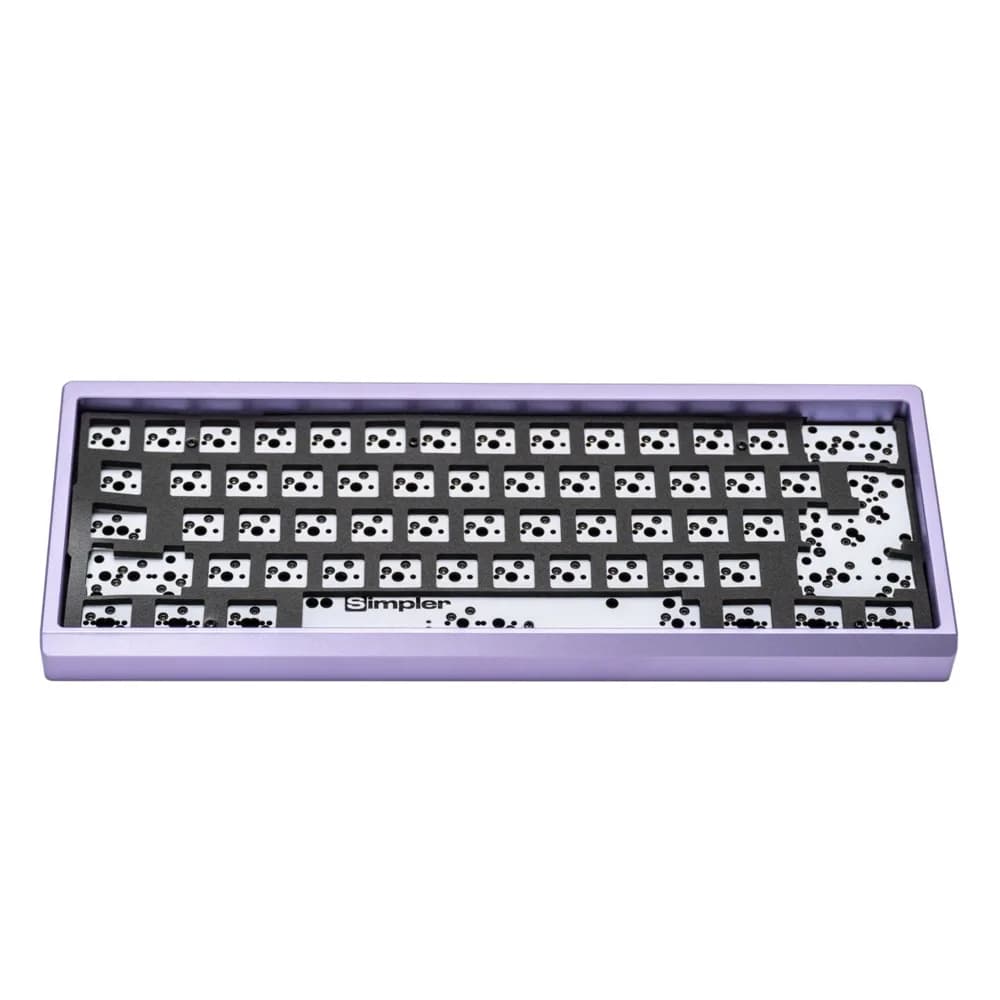 Simpler60 Kit tastiera personalizzata RGB Hot Swap VIAL in alluminio Kit tastiera meccanica ergonomica Gioco per PC Accessori per ufficio Regalo