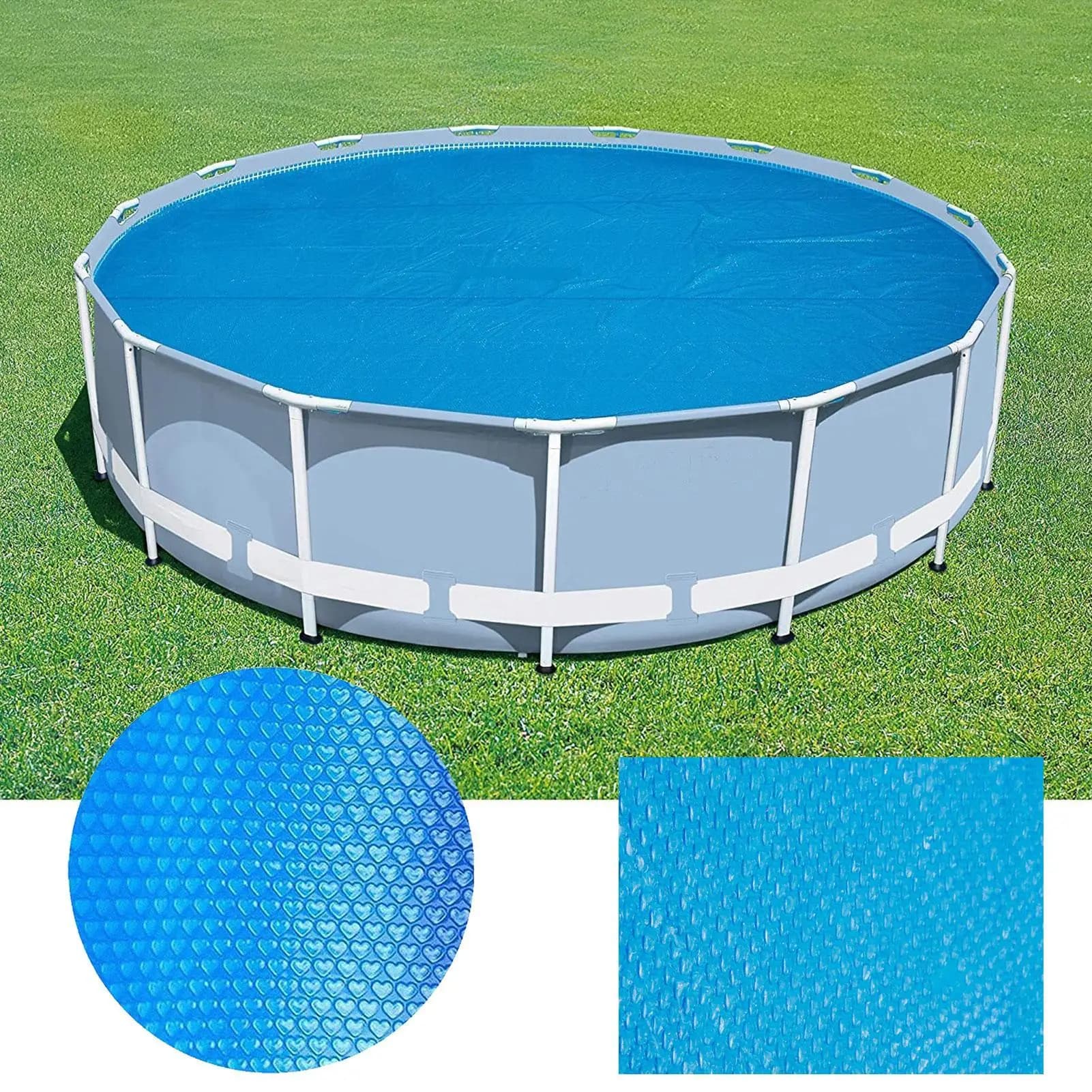 Coperta solare per piscina Bolle Copertura solare per piscina Copertura per vasca idromassaggio che mantiene il calore Coperta galleggiante per vasca idromassaggio per piscina a terra