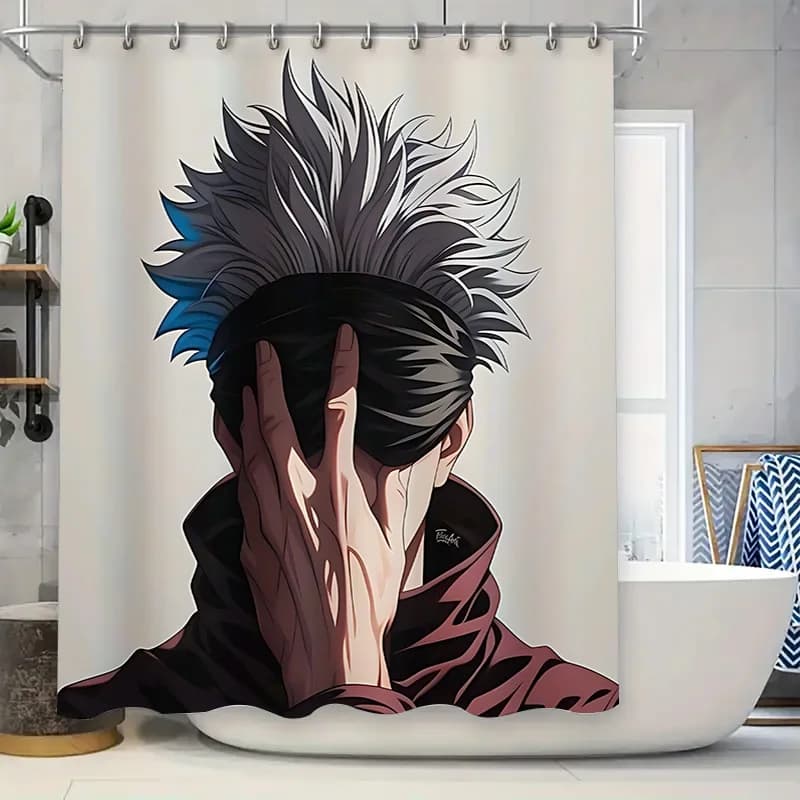 Tenda da doccia in stile anime Design unico Decorazioni per la casa Idea regalo per i fan di manga e cultura giapponese Impermeabile durevole