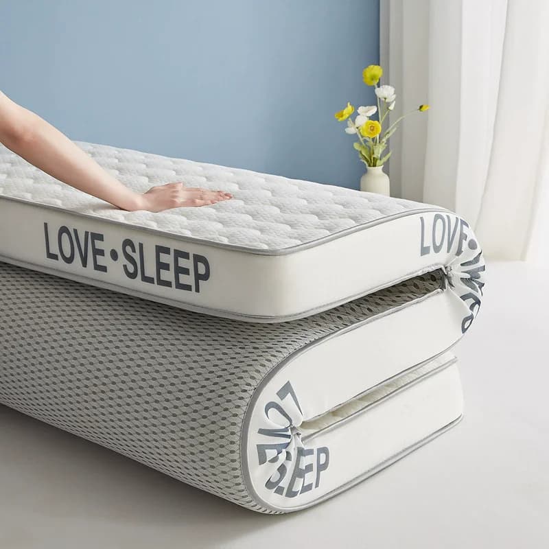 Materasso Tatami Singolo Rigido Imbottito in Memory Foam e Lattice per Casa, Camera da Letto, Dormitorio Studentesco - Biancheria da Letto Stile Dormitorio