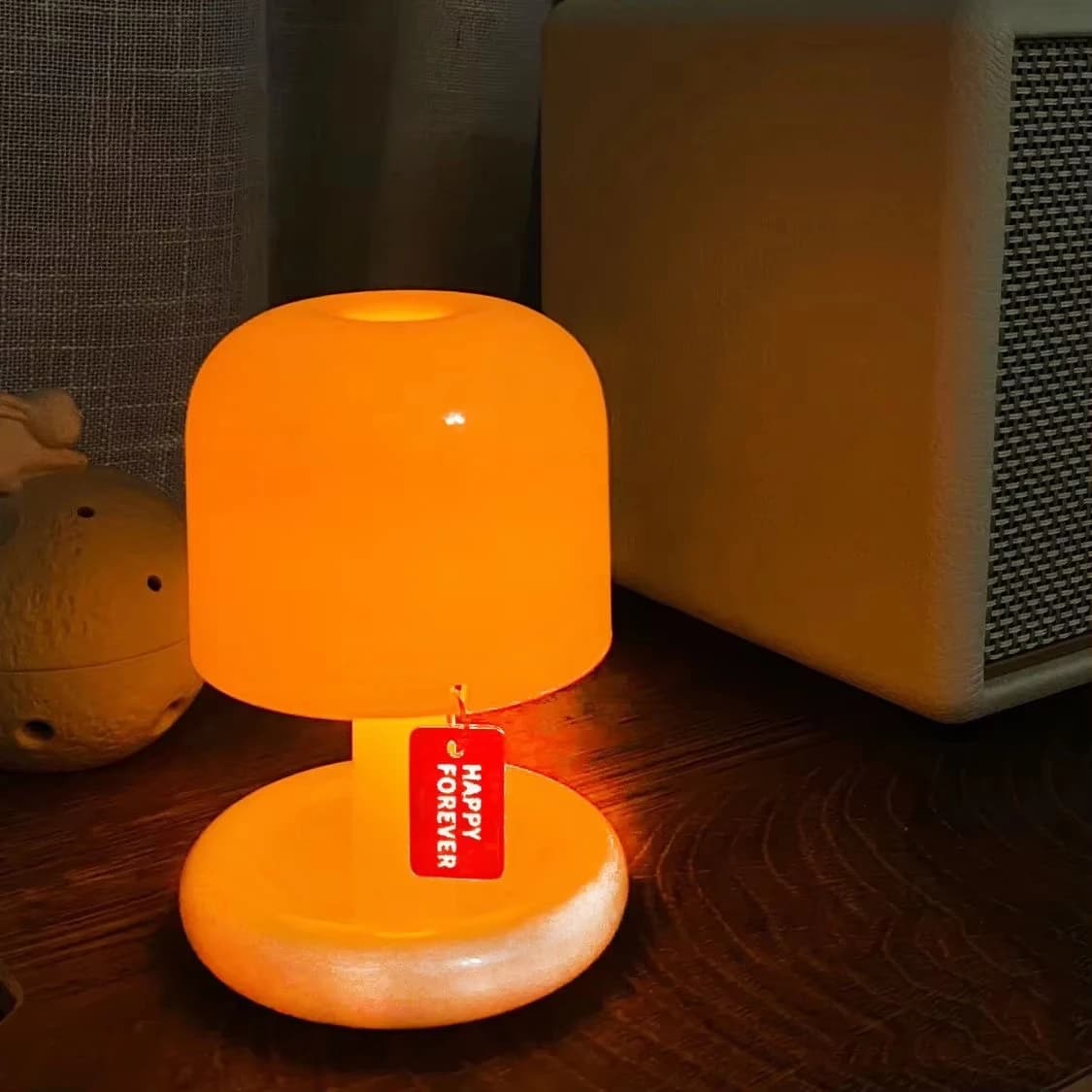 Lampada da Tavolo LED Effetto Tramonto, Mini Luce Notturna USB Ricaricabile per Scrivania, Comodino, Camera da Letto, Bar, Decorazione d'Ambiente Minimalista
