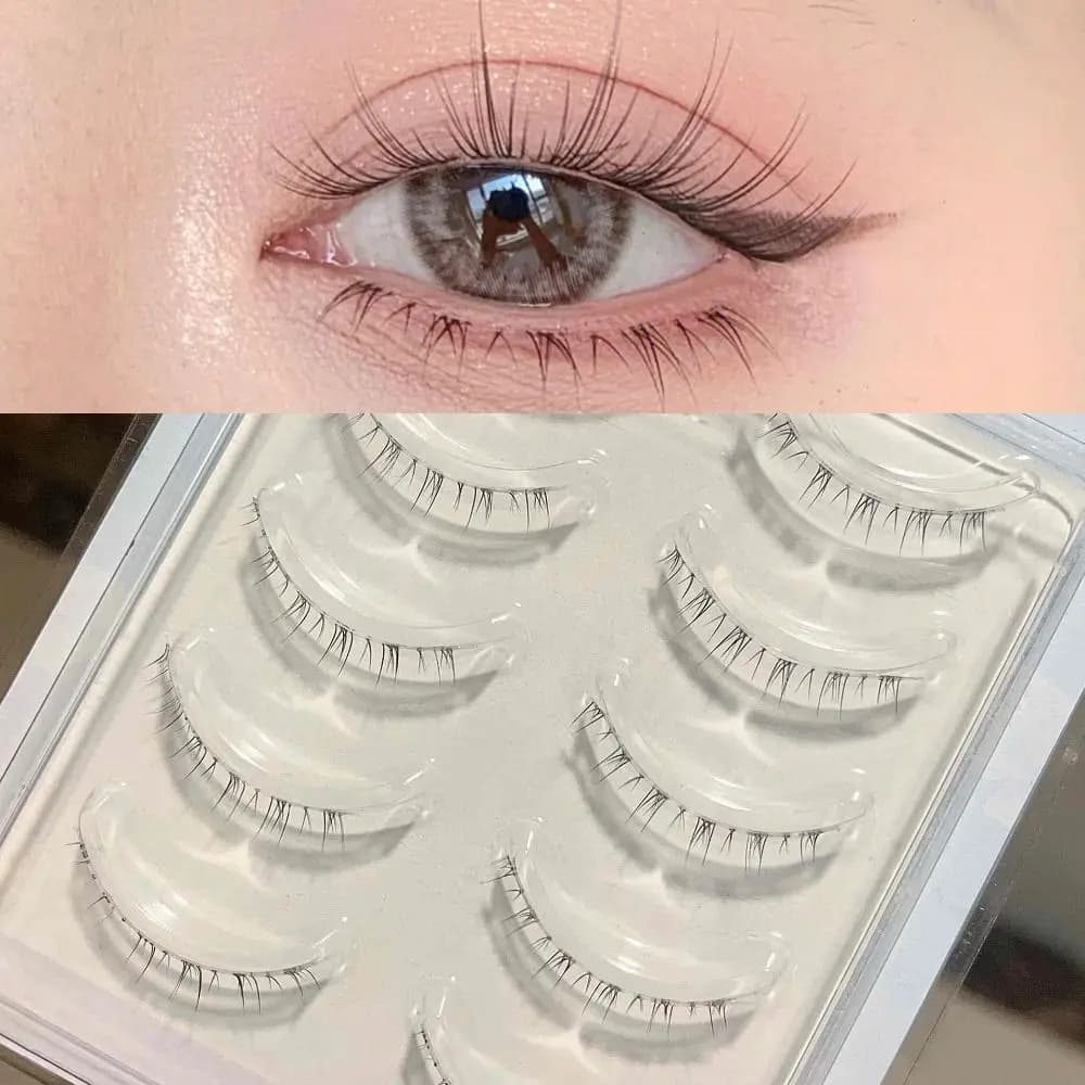 Eyes Women Under Eye Lashes Full Strip Wispy Cosplay Makeup Tool Eyelashes Extension Lower False Eyelashes Bottom Mink Lashes