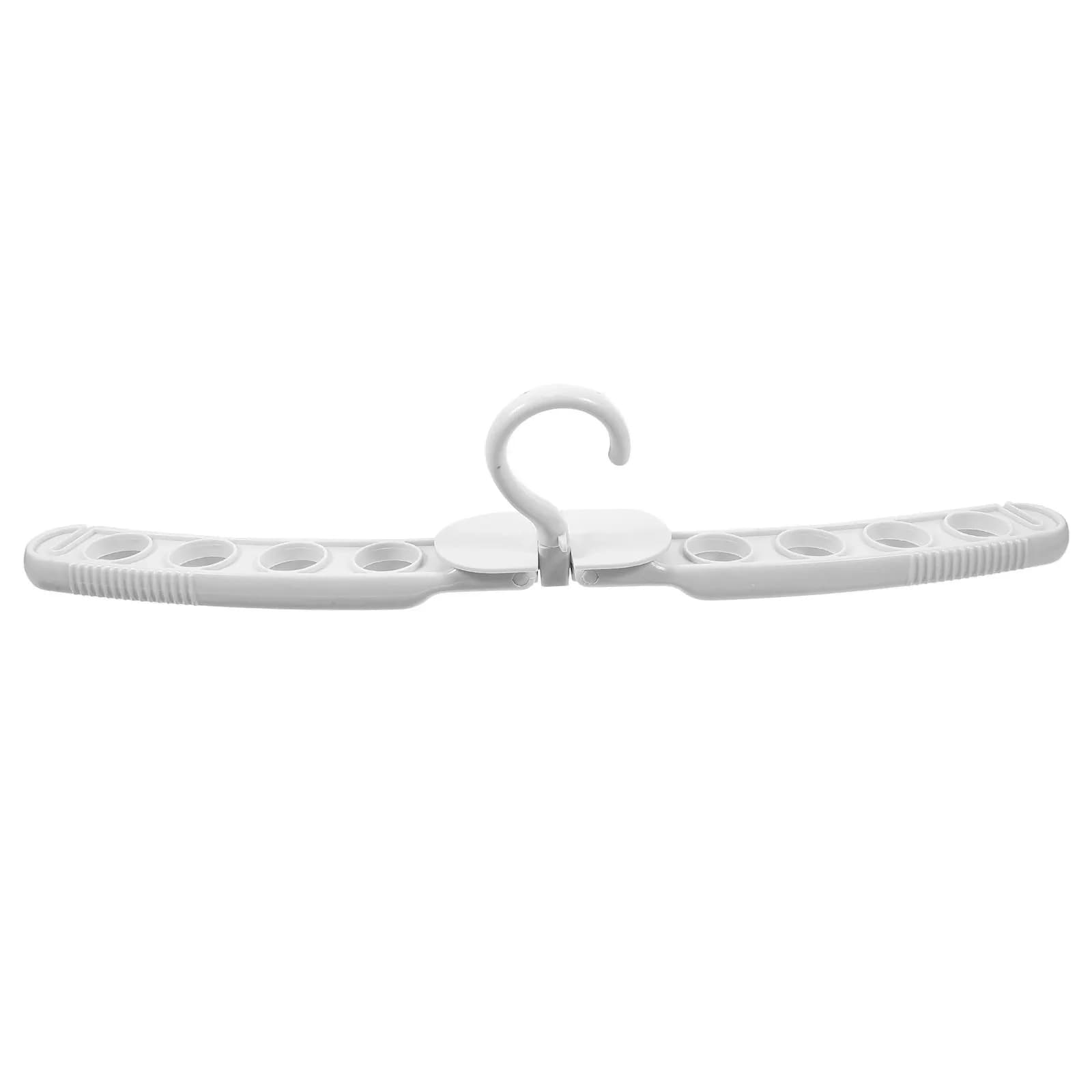 Travel Folding Clothes Hanger Portable Lightweight Plastic Foldable Collapsible Hanger for Pants Shirts Socks Travel Clothes