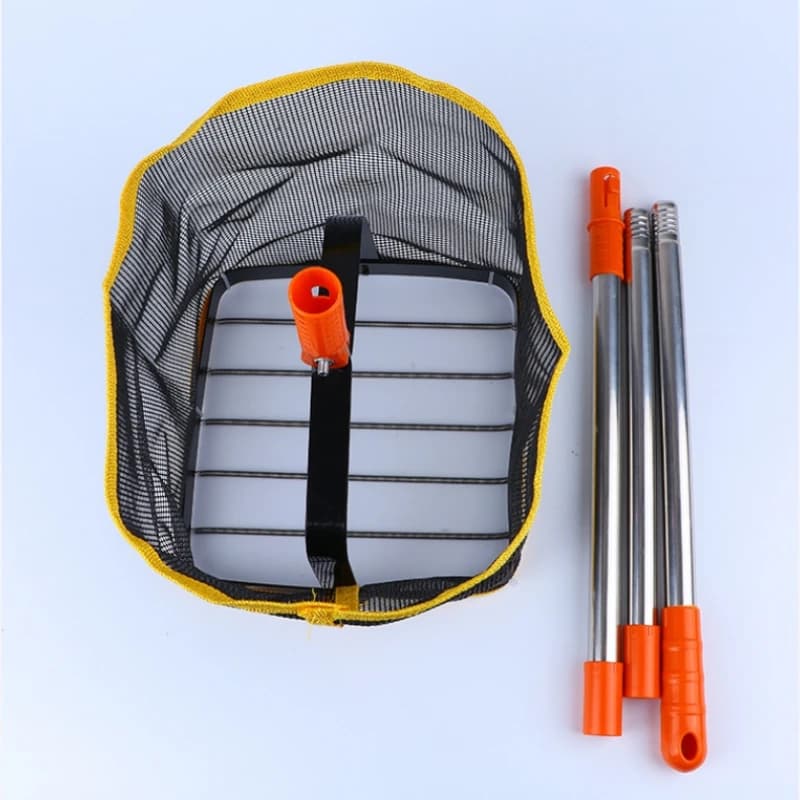Raccoglitore di palline da ping pong con fondo a molla regolabile con angolo di 180 gradi per allenamento in club