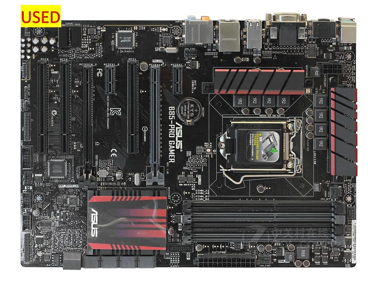 Asus B85 PRO GAMER Scheda madre desktop Socket LGA 1150 i7 i5 i3 DDR3 32G SATA3 USB3.0 ATX Smontaggio originale usato