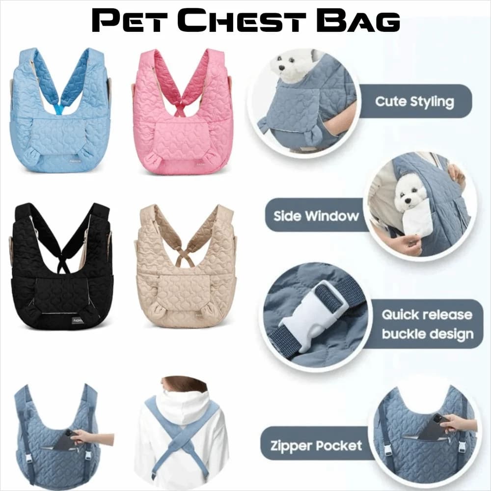 High Quality Portable Dog Carrier Waterproof Wind Resistant Cat Backpack Durable Soft Pet Chest Bag Outdoor Use