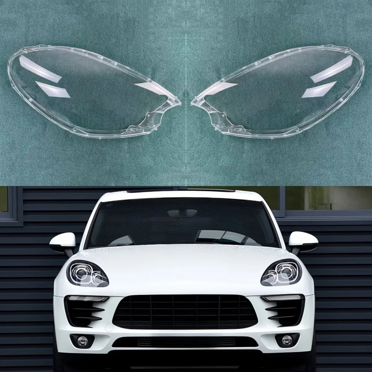 Transparent cover for Fari Porsche Macan 2014-2017, Original replacement of the Plexiglass lampshade