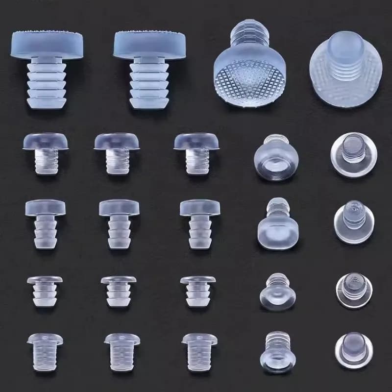20 pezzi in gomma trasparente incorporato mobili paraurti tavolo sedia gamba piedi fondo scorrevole slide pad protezione del pavimento accessori antiurto