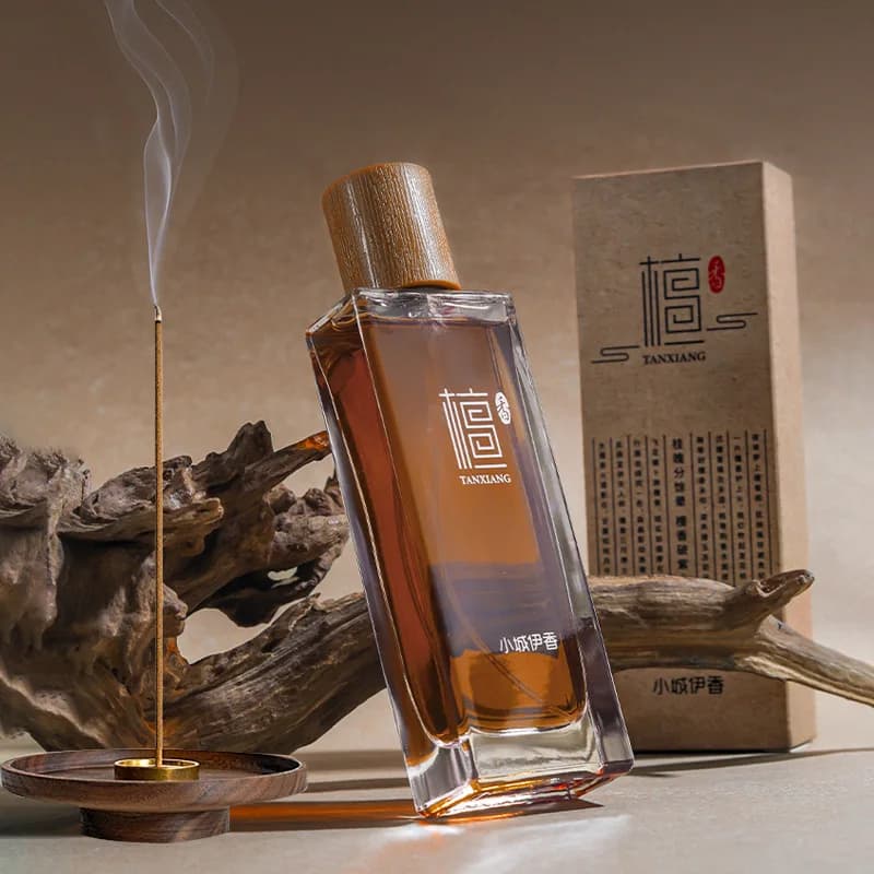 50ml Tempio Cinese Legno di Sandalo Incenso Profumo Uomini Donne Ebano Agarwood Balsamo di Lunga Durata Fragranza legnosa di Alta Qualità