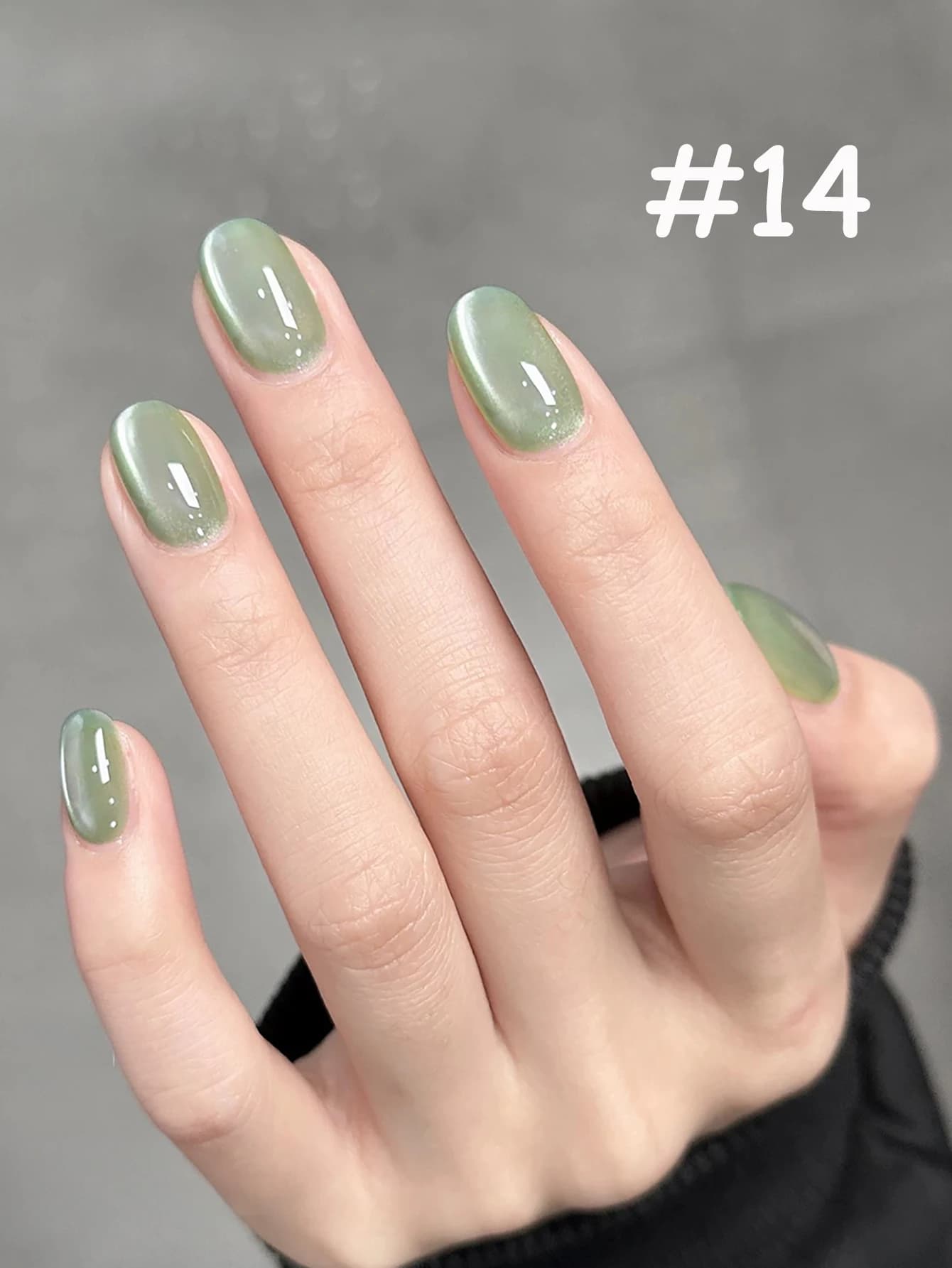 1-24 pezzi WS Primavera Estate Ghiaccio Trasparente Verde Rosa Blu Perlina di vetro Cat Eye Gel Smalto per unghie Nail Salon 2025 Popolare Gel Nail Art