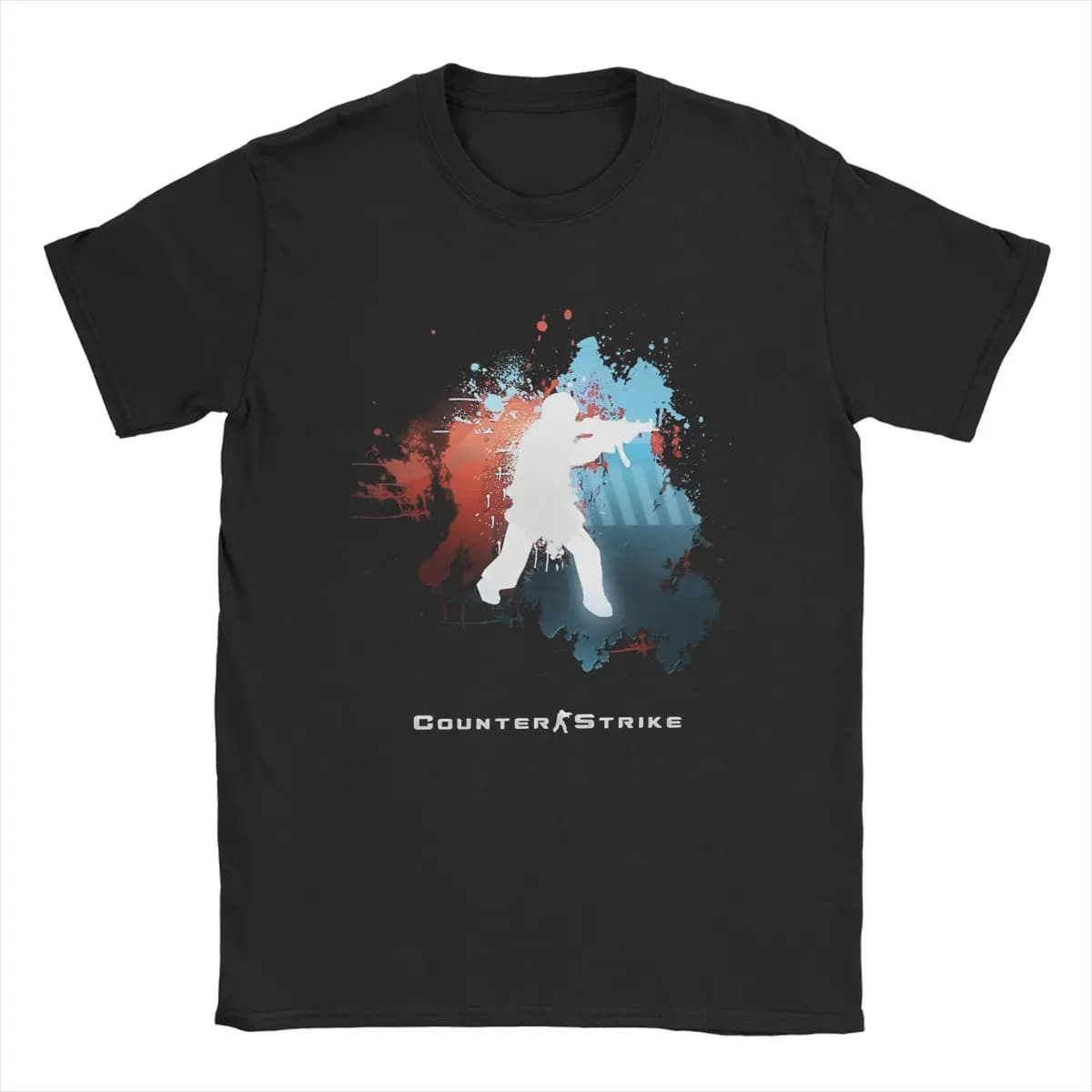 Counter-Strike 2 CS Go T-shirt da uomo 100% cotone T-shirt Creative girocollo Shootting Game Tees manica corta top Idea regalo