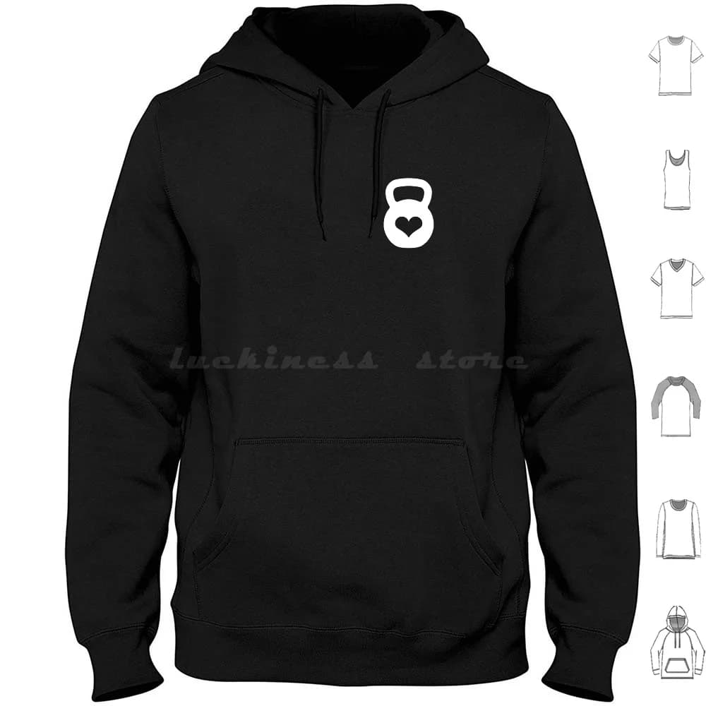 Kettlebell hoodie in long sleeves Kettlebell Training Sport Training Heart Bell Weights Gym Kettlebell Kettlebell