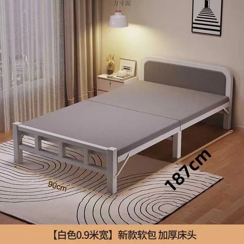 Rollaway Singola Famiglia semplice piccolo Dormitorio pausa pranzo Siesta artefatto casa in affitto Doppio pannello rigido in ferro