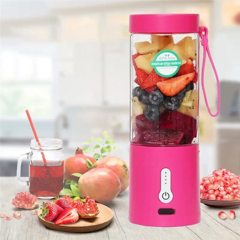 (A25M) Frullatore elettrico portatile da 530 ml, frullatore per frullati, ricaricabile tramite USB, mini frullatore per frutta -A
