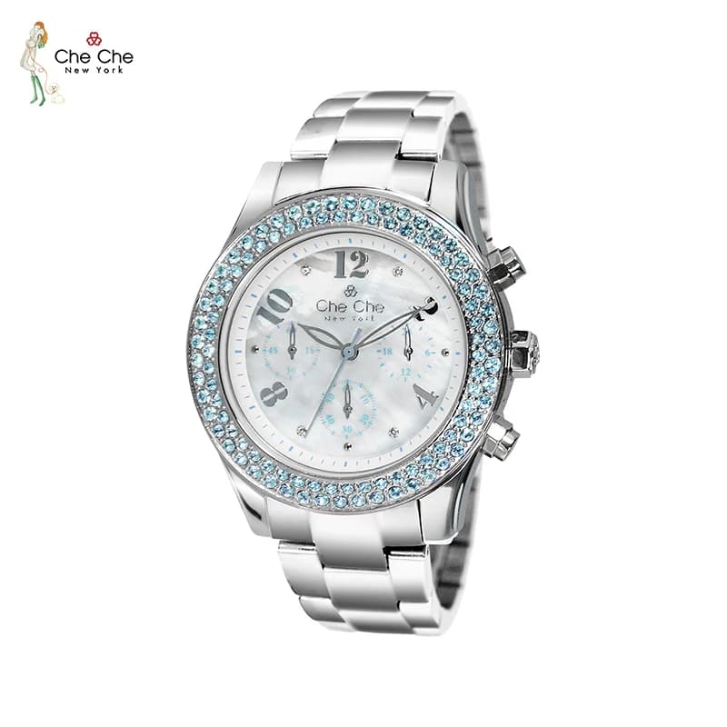 CHECHE Orologio da donna in acciaio inossidabile Super Fairy Crystal Quadrante piccolo Harajuku Retro Conchiglia di alto valore Luce da donna di lusso CC001