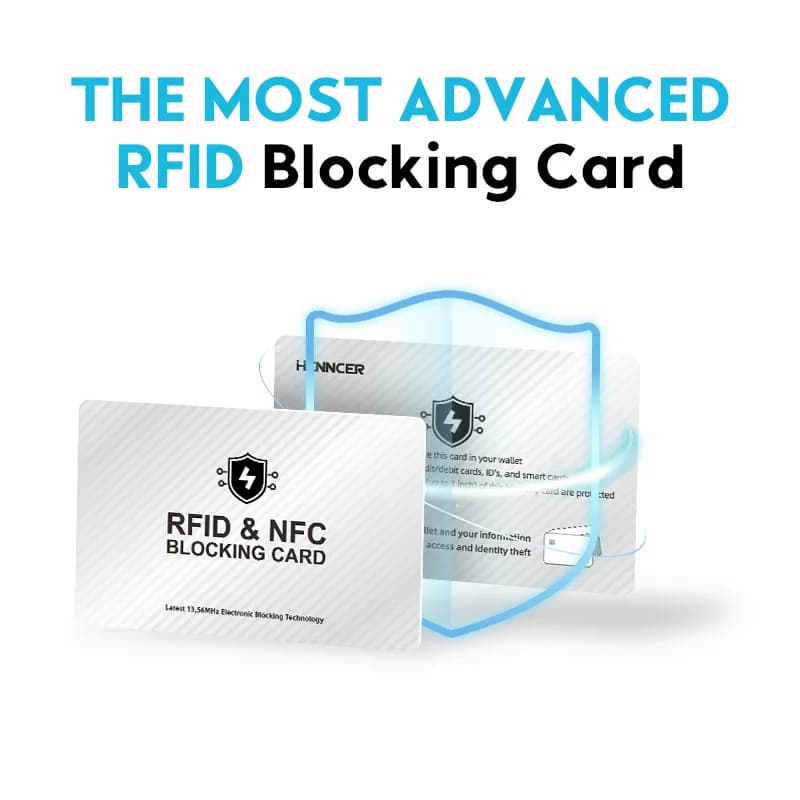 Scheda di schermatura RFID Set di blocco protezione per passaporto di debito NFC senza contatto Set di supporti per schede di schermatura antifurto intelligenti