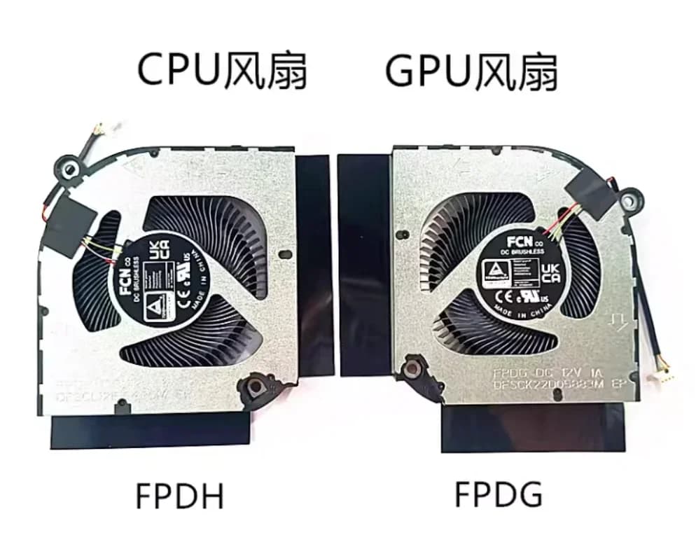 N Nuovo PER Acer Predator Helios 300 PH315-55 PH317-55 PH317-56 Ventole di raffreddamento CPU e GPU