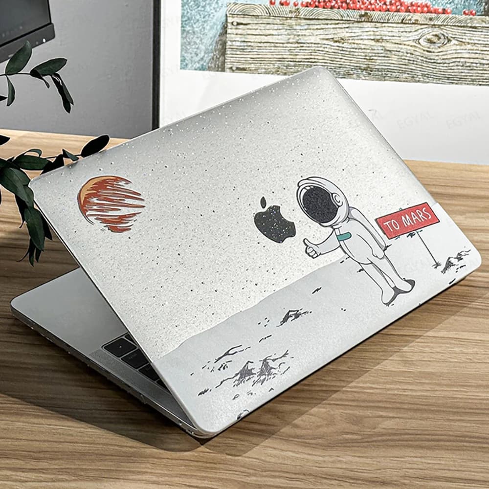 EGYAL Custodia per laptop per MacBook Pro 13 M2 Cover M1 A2338 2024 Pro 16 M3 Guscio rigido per M4 Air 13.6 15.3 A2941 Custodia con stampa lucida