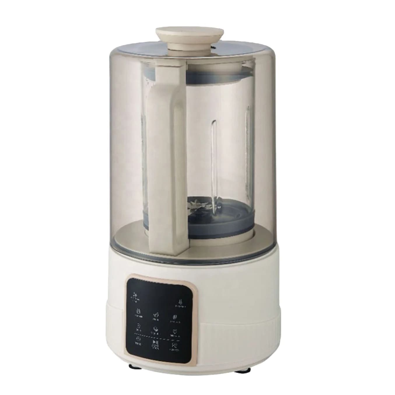 1500ML Large Capacity Soundproof Smart Soybean Milk Maker Soup Maker Heating Blender With Low Noise Home Machine Blender Juicer