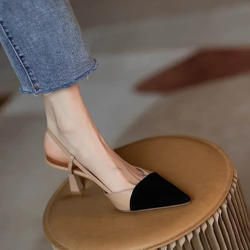 High Heels Summer Arrival Fashion Buckle Pointed Heel Sandals Women Comfort Simplicity Stilettos Sandalias De Mujer 2025