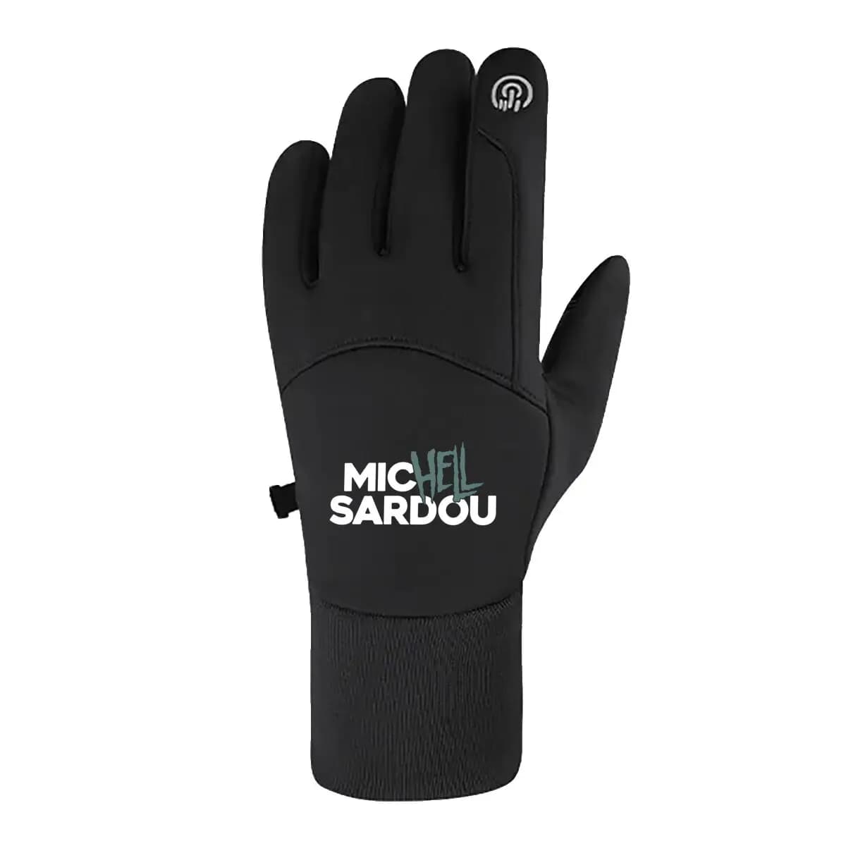 Guanti da ciclismo termici Hell Sign Hides Dark Tale da uomo, touchscreen, guida da sci