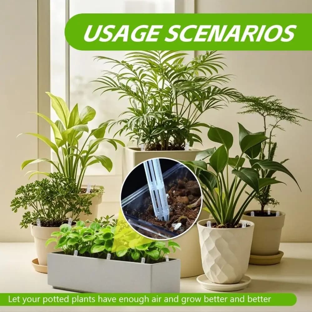 10Pcs Universal Plant Root Ventilation Pipe Root rot-resistant Breathable Flower Pot Ventilation Pipe Transparent Reusable