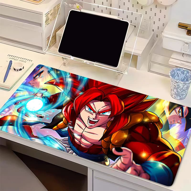 Tappetino per Mouse da Gaming Anime DBZ in Gomma Naturale con Bordo Bloccato, Tappetino per Tastiera Dragon Ball, Tappetino per Scrivania Computer