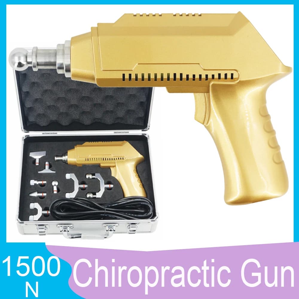 Electric Tools for Chiropractics, Intensive Therapy, Vertebral Column Correction, 1500N Adjustable Massage Gun for Health Care
