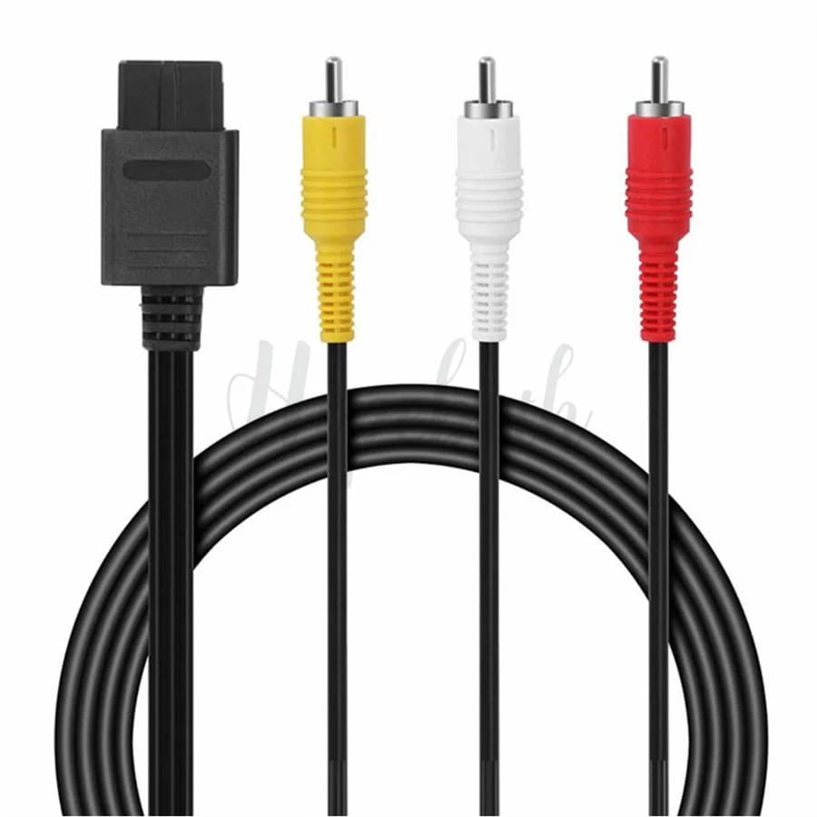 Cavo AV da 1.8m cavo Video composito linea da 6 piedi compatibile con Console di gioco TV Nintendo 64/N64/GameCube/SNES